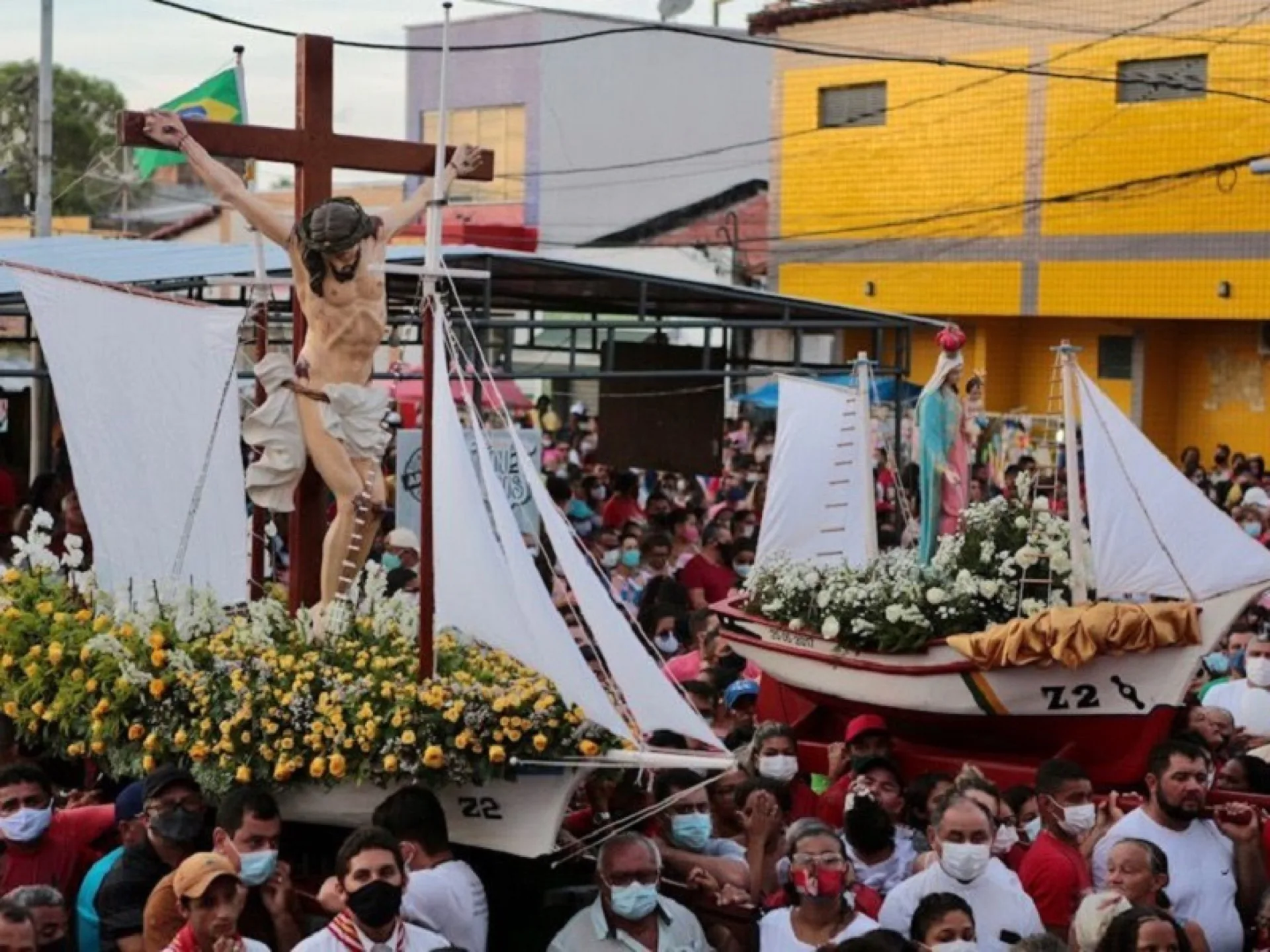 Bom Jesus dos Navegantes · Touros · sea procession · January