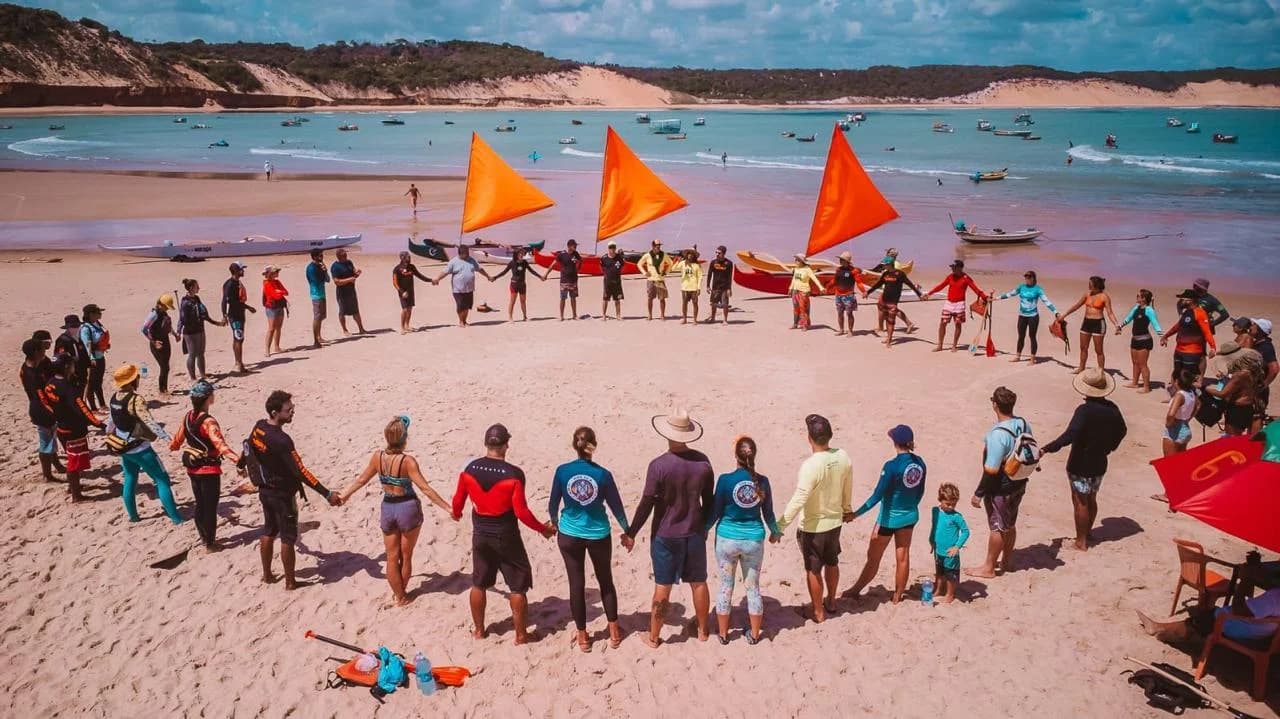 Mana Fest · Praia da Pipa · Hawaiian canoe · surf · environmental education